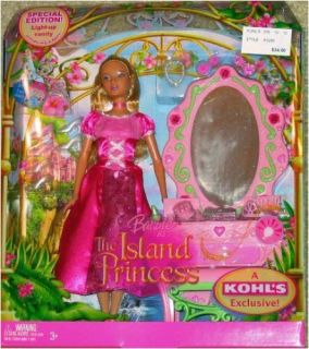 Features of Barbie (The Island Princess) Princess Luciana & Vanity Set