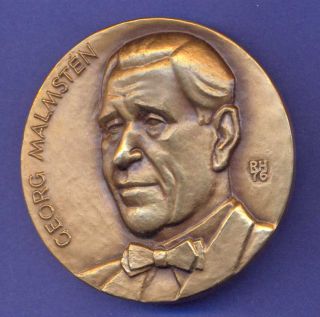Medal 1976 Malmsten by Raimo Heino Heavy F173