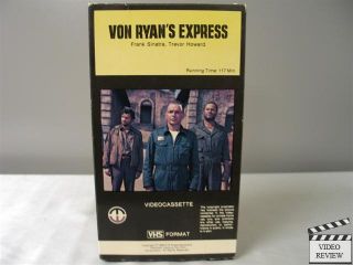 Von Ryans Express VHS 1980 Magnetic Video Frank Sinatra Trevor Howard