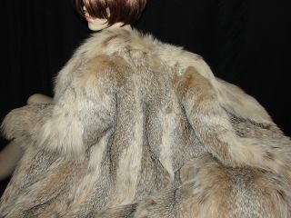Beautiful Markings Soft Montana Lynx Fur Coat Jacket