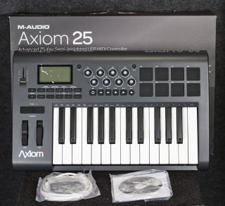 Audio Axiom 25 Keyboard Controller with Pads Open Box