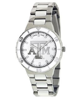 Game Time Watch, Womens Texas A&M University White Ceramic and