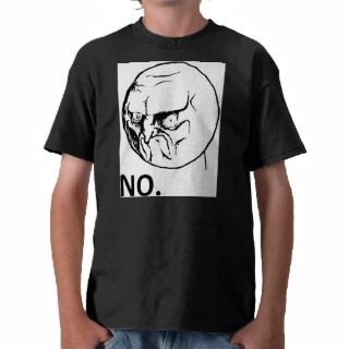 Angry No Meme Face Tee Shirts