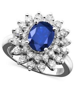 Ring, Sapphire (1 9/10 ct. t.w.) and Diamond (1 ct. t.w.) Oval Ring