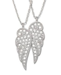 Eliot Danori Necklace, Pave Crystal Wing Pendant   Fashion Jewelry