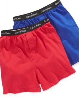 Calvin Klein Kids Boxers, Little & Big Boys 2 Pack Solid and Stripe
