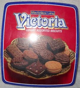 MacFarlane Lang Victoria Luxury Biscuit Tin Empty