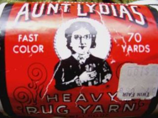 Vintage Aunt Lydias Hheavy Rug Yarn Sunset Skeins
