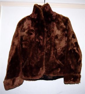 mouton lamb fur jacket in a woman s size small from macy s of