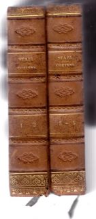 1827 Madame de Staël Writes A Romantic Novel 2 Volumes