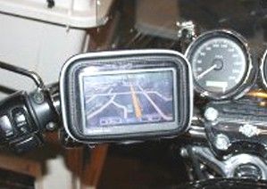 Bike Motorcycle Handlebar Mount Case Garmin Nuvi TomTom Magellan 3 5