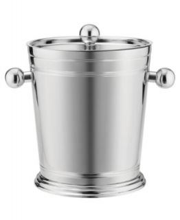 Hotel Collection Barware, Stainless Steel Bar Ice Bucket and Tongs