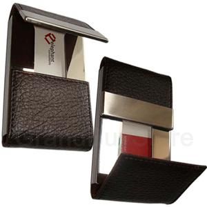 Leather Magnetic Business Credit ID Card Case Holder BR