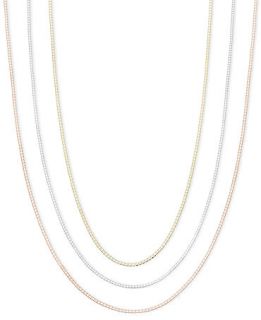 14k Gold, 14k Rose Gold and 14k White Gold Necklaces, 16 30 Box Chain