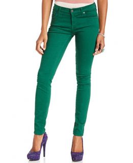 For All Mankind Jeans, Skinny Green Wash Colored Denim Illusion