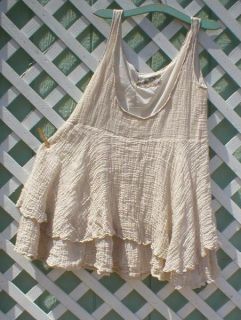 Magnolia Cream Pearl Luster Les Ours Gauze Linen 2012 Layering Tiered