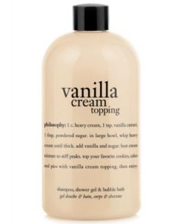 vanilla bean ice cream 3 in 1 shampoo, shower gel & bubble bath, 16 oz