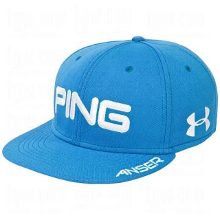 Limited Ping Golf 2012 Hunter Mahan Flatbill Hat Under Armour Royal