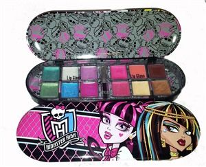 Monster High Make Up Set Lip Gloss Voltage Paint Pallette