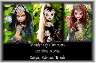 OOAK Monster High Doll  Custom Warrior Doll   Cleo Makeover Dreadlocks