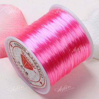 1x Jewelry Making Elastic String Cord Thread Craft Pink Rose Yellow