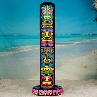 Inflatable Hawaiian Tiki Pole Tribal Totem Luau Decoration 6 Ft