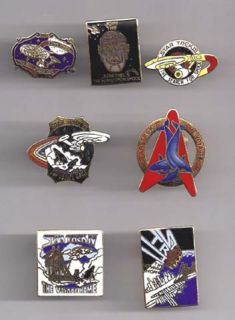 Pin Set of 7 Star Trek Movie Cloisonne Pins Lincoln Ent