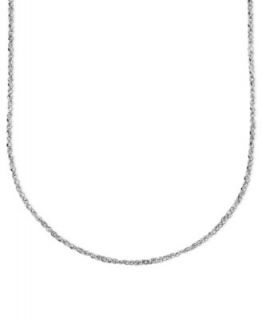 14k White Gold Necklace, 16 20 Box Chain   Necklaces   Jewelry