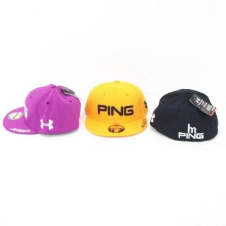 New Hunter Mahan Ping Under Armour Tour Flat Bill Hat 3 Colors 2 Sizes