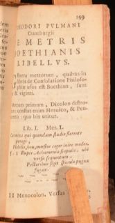 1668 Boethus de Conso Latione Boethius Consolation Very Scarce