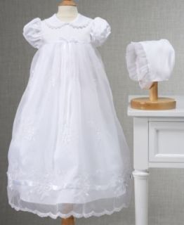 Lauren Madison Baby Girls Embroidered Christening Gown, Baby Girls