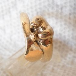 14kt Gold Medium Manatee Ring New Original Design