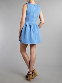 Glamorous Fit and flare dress in scoba fabric Blue   