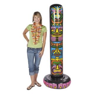 Inflatable Hawaiian Tiki Pole Tribal Totem Luau Decoration 6 Ft