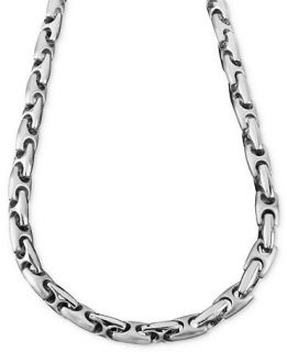 Mens Stainless Steel Necklace, 24 Marina Link   Necklaces   Jewelry