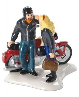 Department 56 Collectible Figurine, Snow Village Harley Ride