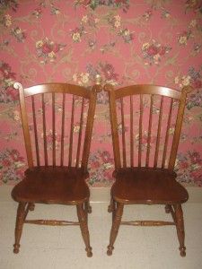 City Hard Rock Maple Spindle Back Chairs 2142 Cinnamon Hill