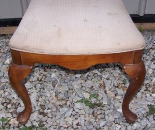 Antique Victorian Wooden Dining Maple Cushion Chair