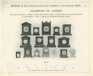 Maple& Co. were well known makers and retailers of furniture from the