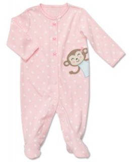 Carters Baby Sleepwear, Baby Girls Interlock Sleep n Play Dot with