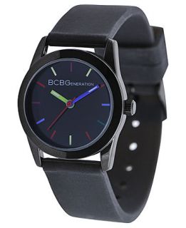 BCBGeneration Watch, Womens Black Silicone Strap 28mm GL4199   All