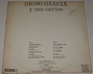 Digno Garcia Arrivederci Maria LP Latin Folk Paraguay