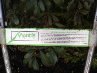 Mantis 2 Cycle Garden Tiller Cultivator