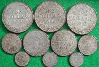 Liberia High Grade Silver Coin Lot Over 3 1 Troy oz Silver 9 Coins
