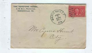 Oldhal Marienville PA The Keystone House Hotel 1904