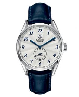 TAG Heuer Watch, Mens Swiss Automatic Carrera Calibre 6 Blue