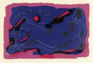 Marino Marini Hand Signed N Lithograph Cavallo Museum of Modern Art