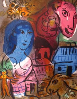 Marc Chagall Lithograph XX Siecle 1969