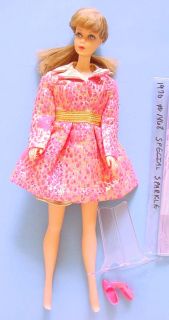 1930s Ideal 18” Shirley Temple Doll in Red Polka Dot Dress w Button