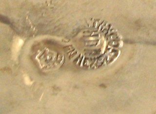Mexican Silver Abalone Pin Pendant Old Eagle Mark 3